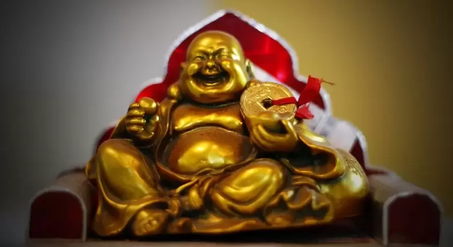 szczęśliwy urok-śmiejący się Budda