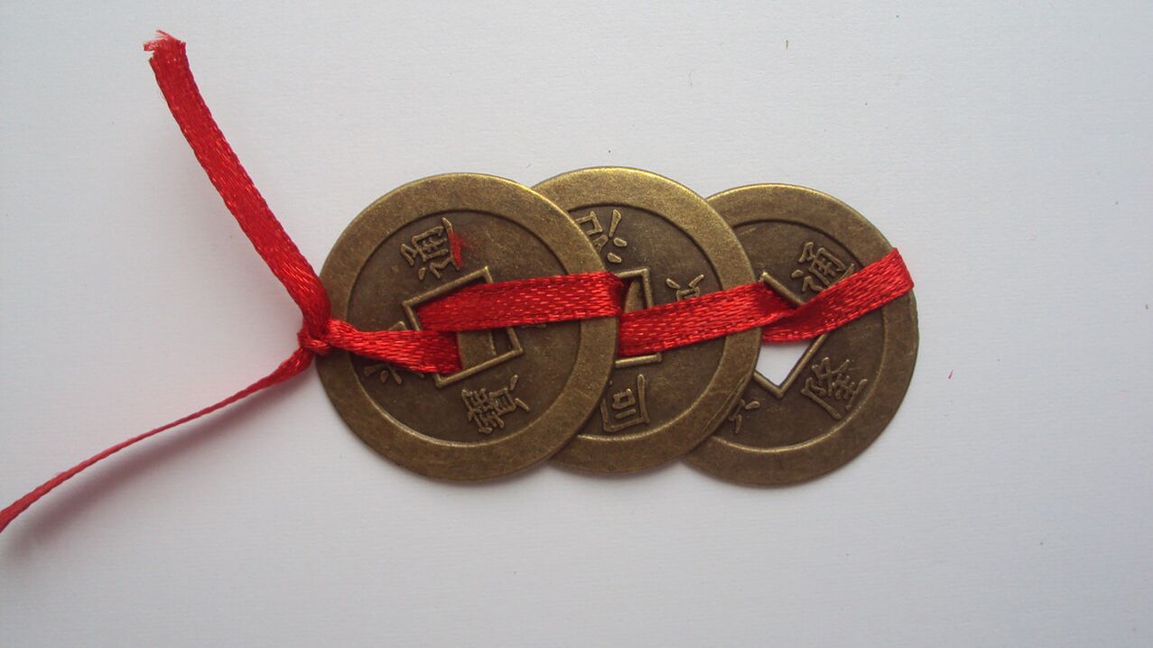 chińskie szczęśliwe monety